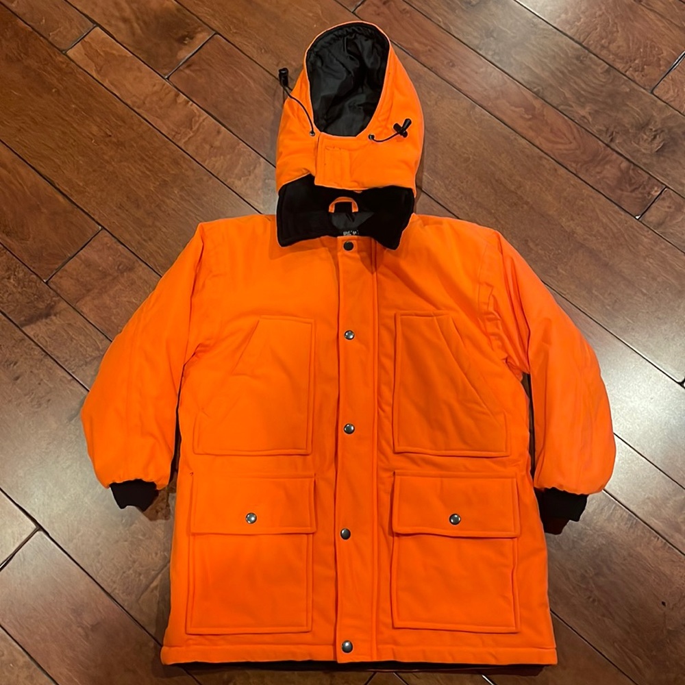 Youth Boys Blaze Orange Hunting Jacket M